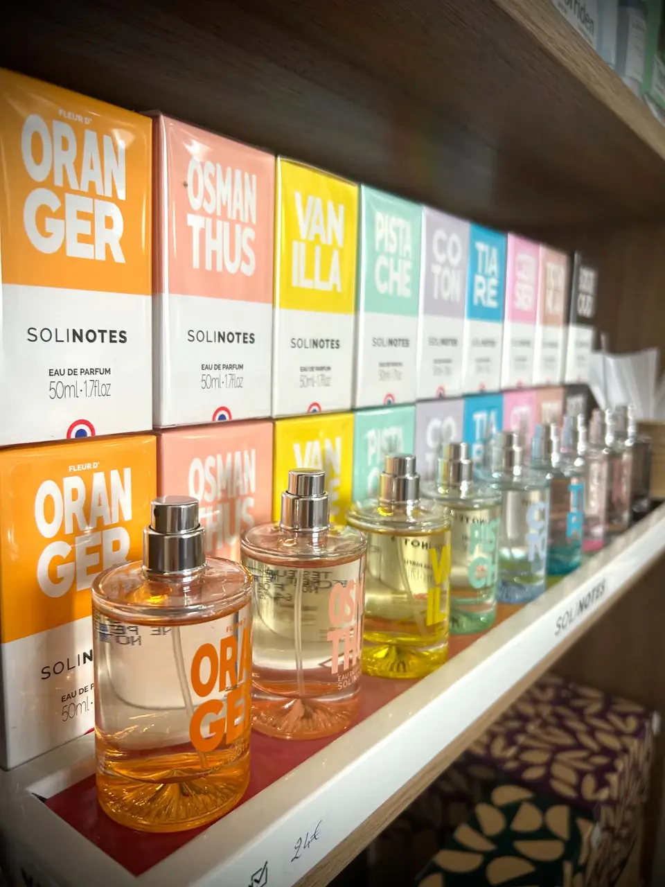 Sélection de fragrances et senteurs Solinotes
